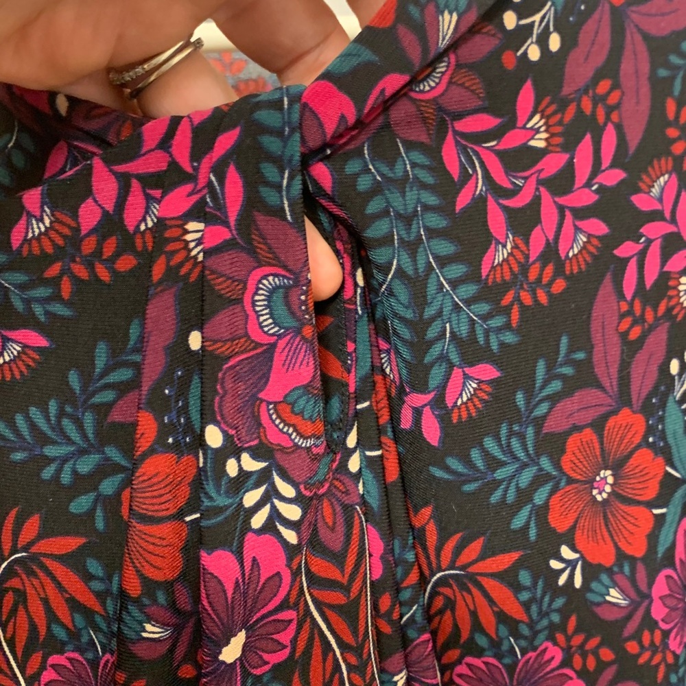 Tommy Hilfiger Burgundy Floral Blouse